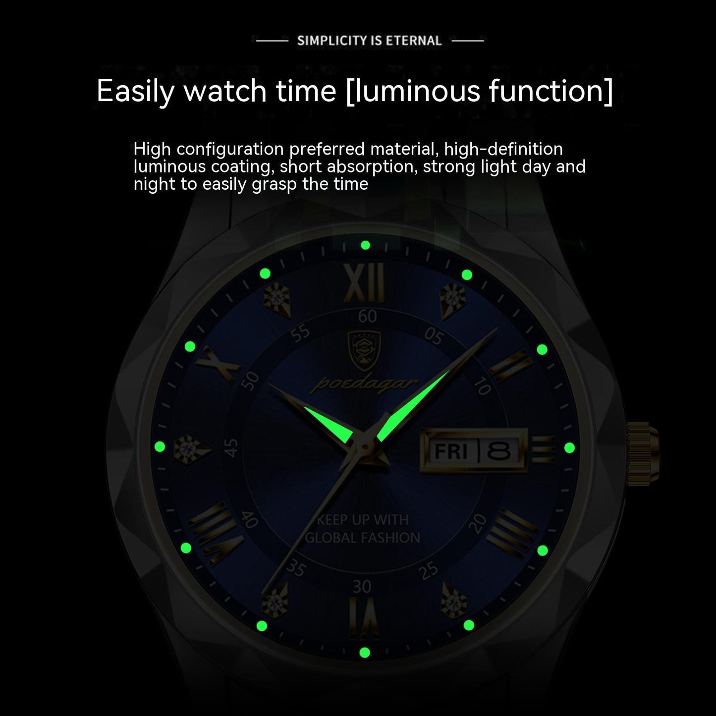 Men Quartz Watch Stylish Analog Wrist Watch for Men
