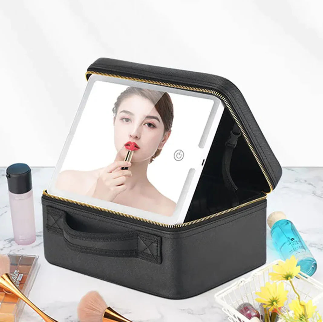 4K LED Vanity Case with Mirror