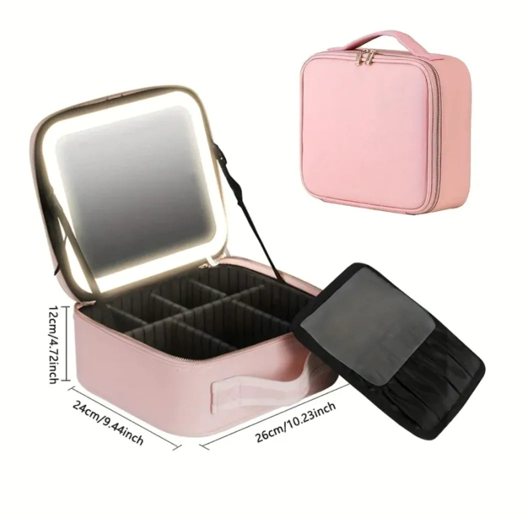 4K LED Vanity Case with Mirror