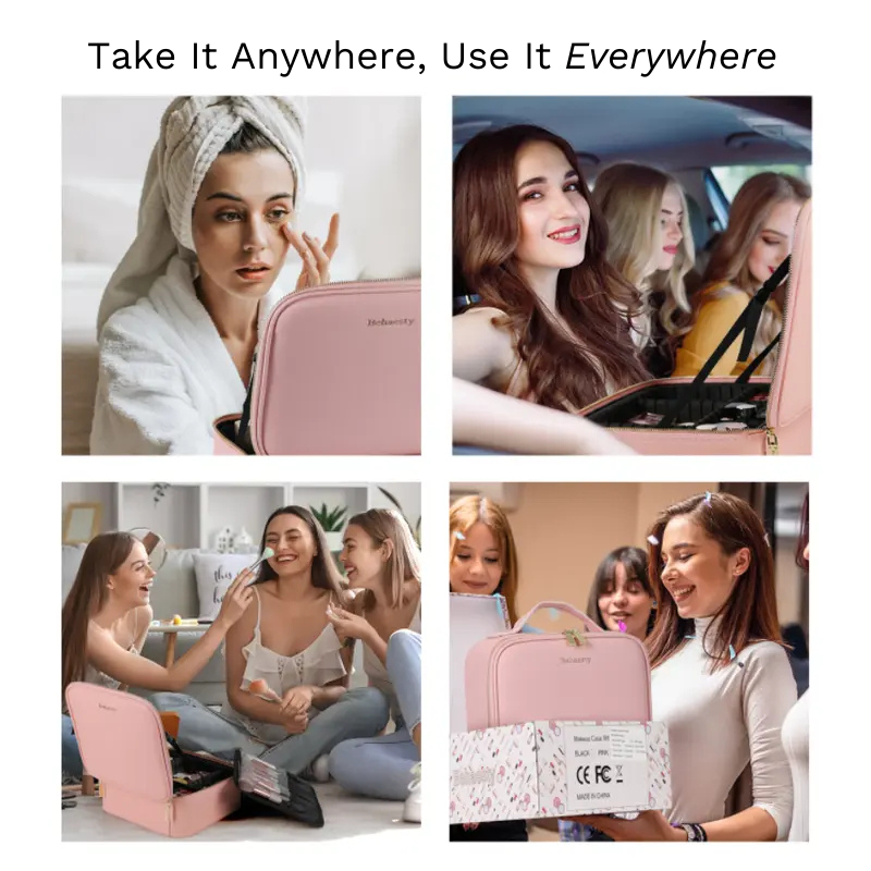4K LED Vanity Case with Mirror