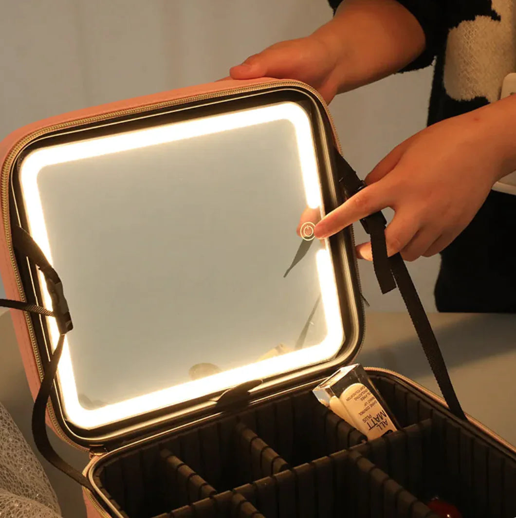 4K LED Vanity Case with Mirror