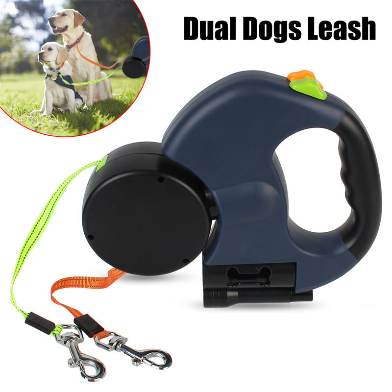 Dual Dog Leash Tangle-Free Leash for Two Dogs