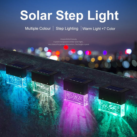 Solar Step Light Outdoor Waterproof LED Stair Light