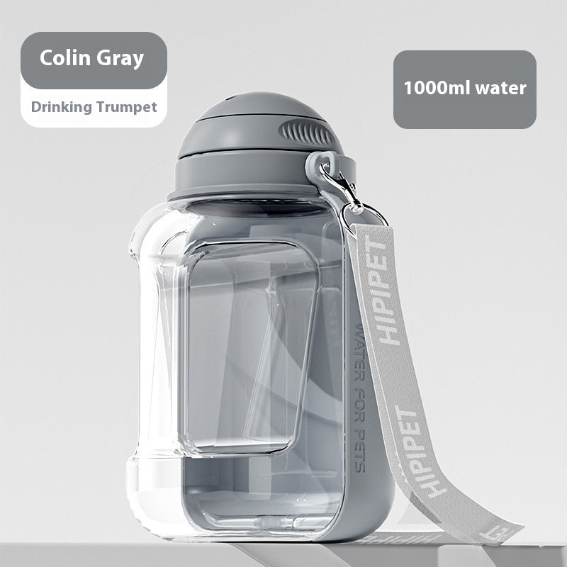2 In 1 Pet Bottle Portable Water & Food Dispenser