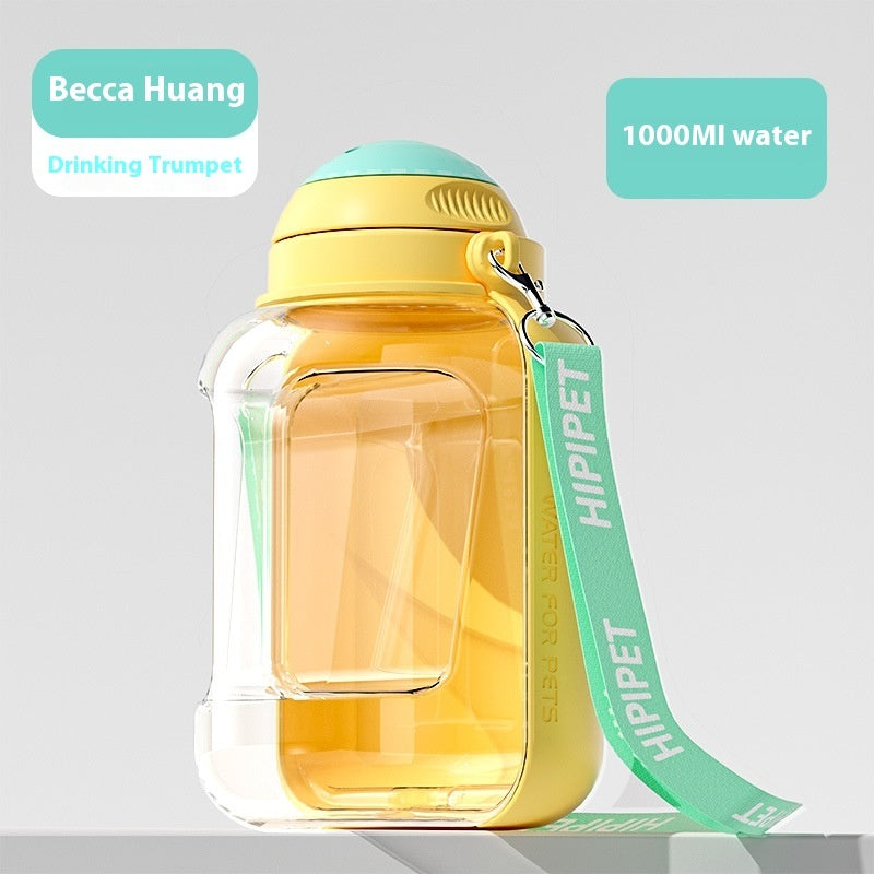2 In 1 Pet Bottle Portable Water & Food Dispenser