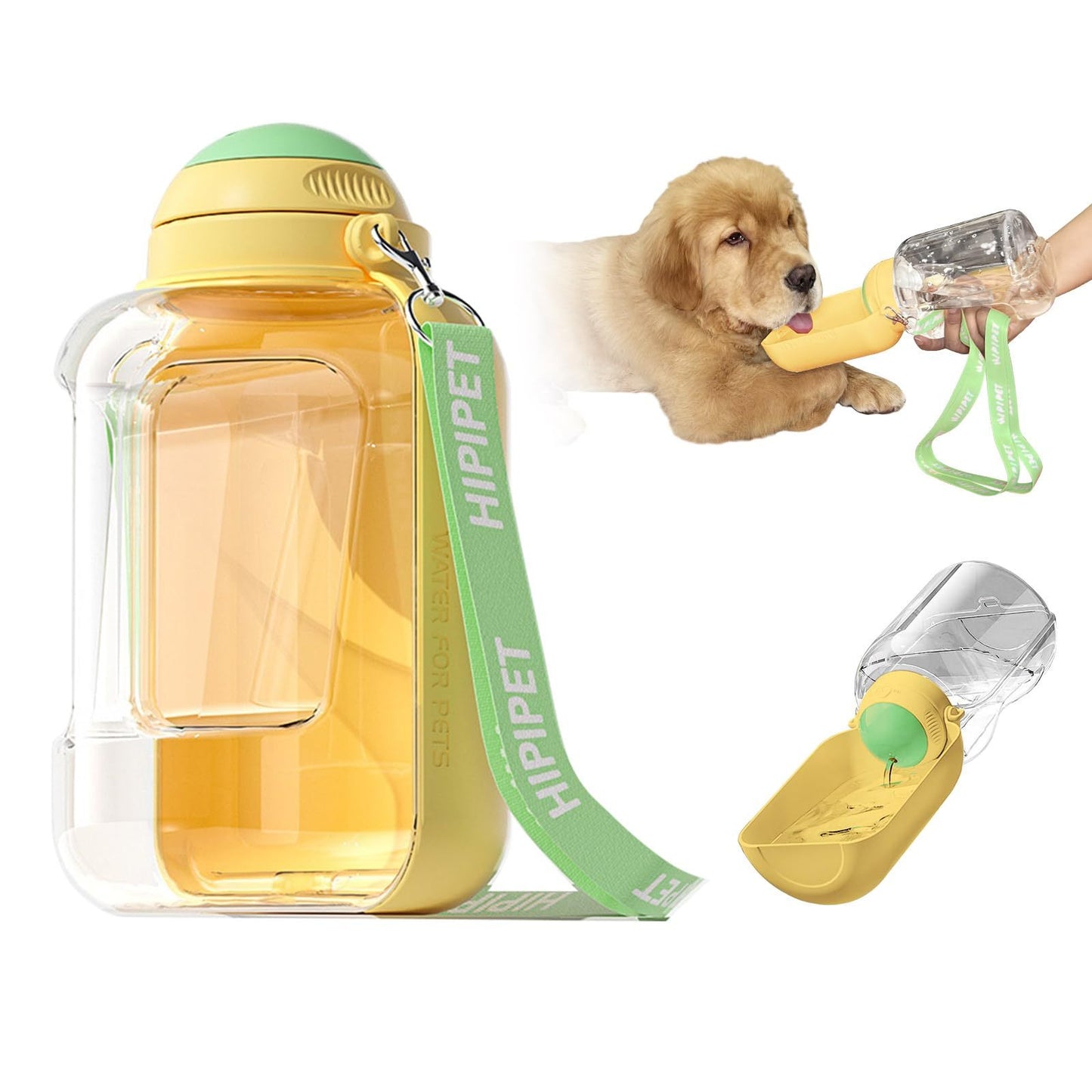 2 In 1 Pet Bottle Portable Water & Food Dispenser