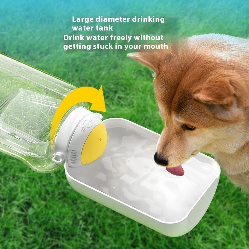 2 In 1 Pet Bottle Portable Water & Food Dispenser