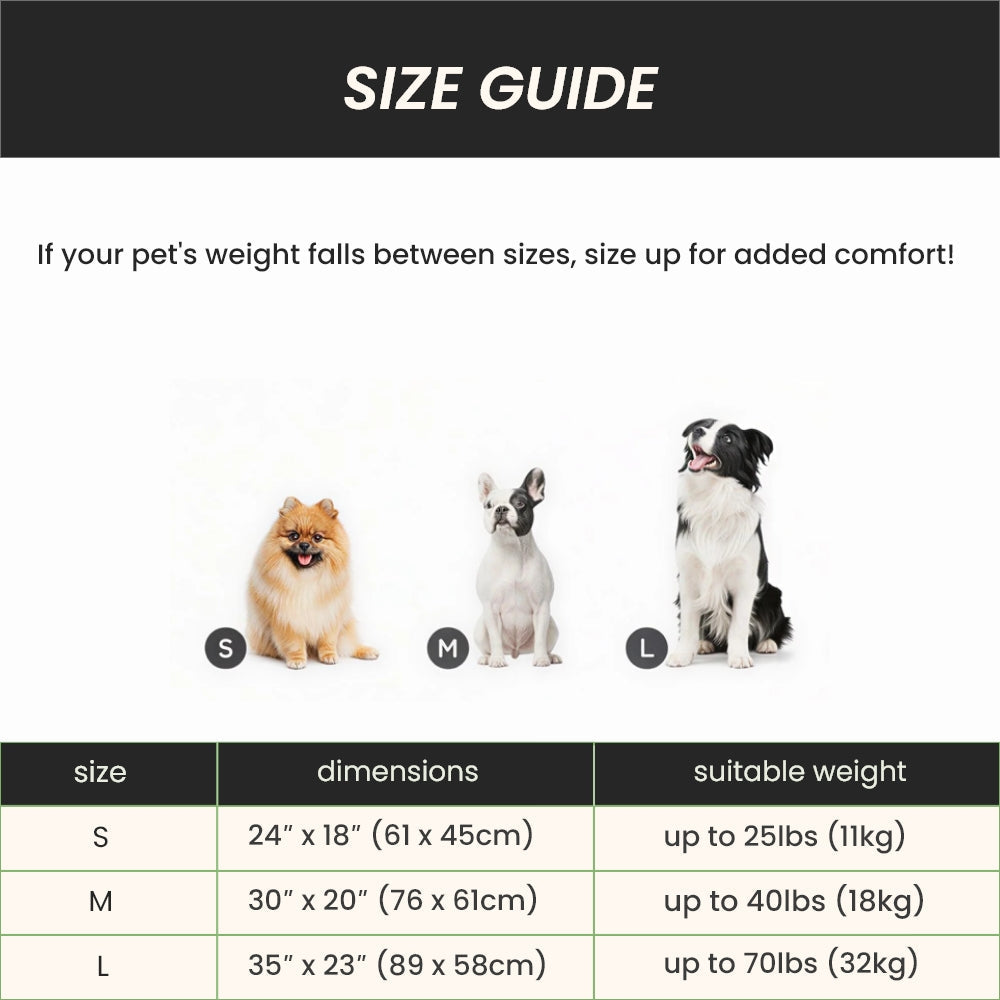 Self-warming pet mat for pets 