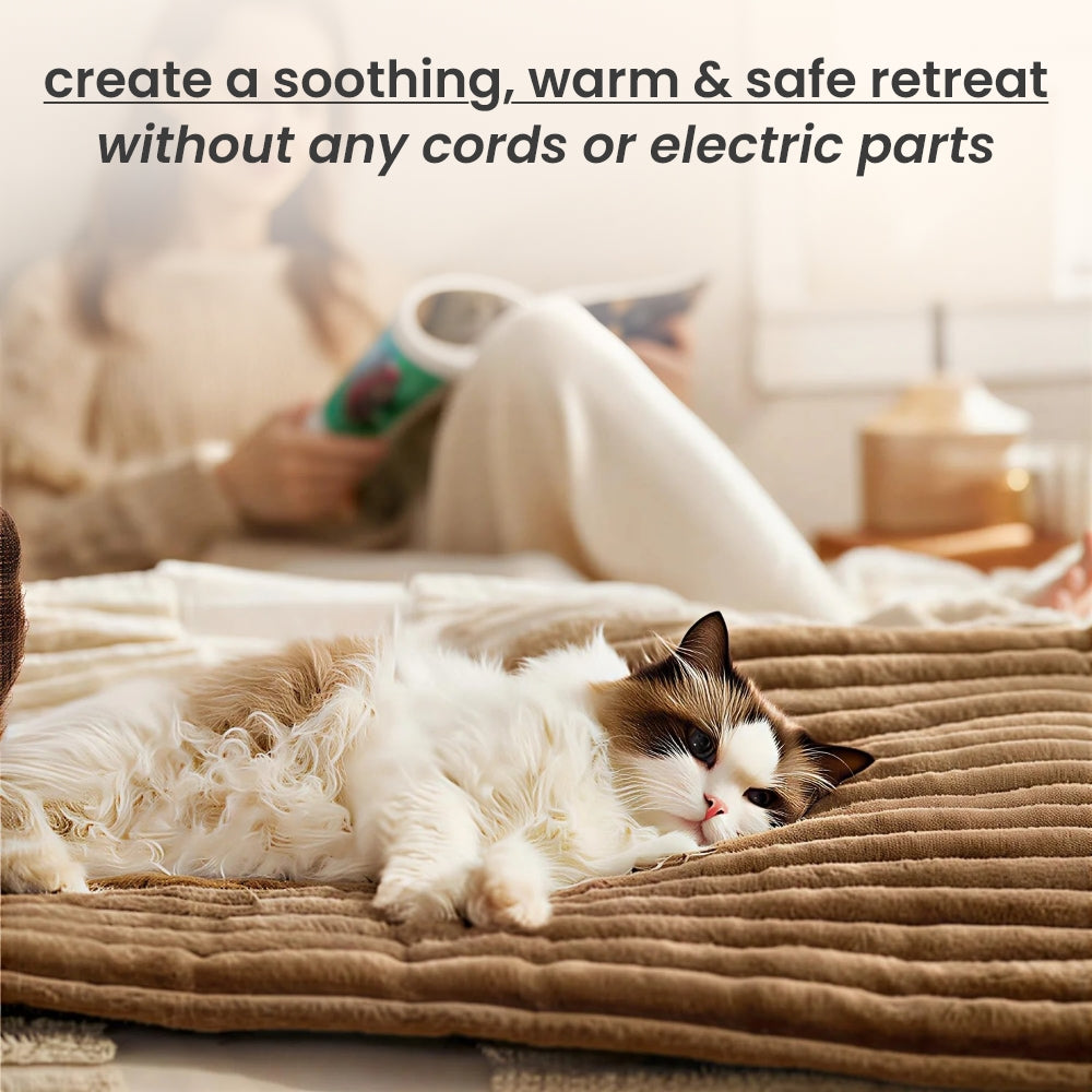 Self-warming pet mat for pets 