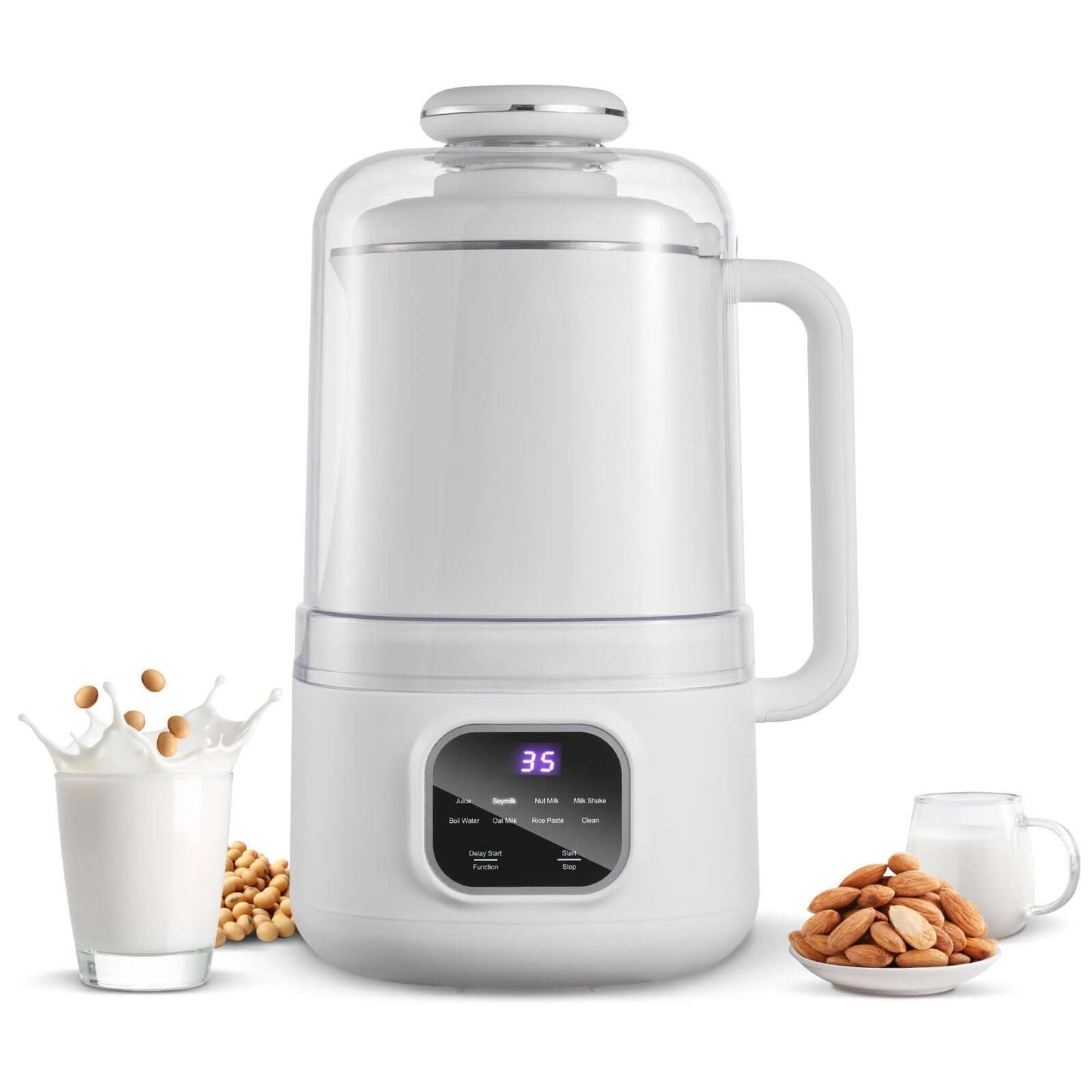 34 Oz Soy Milk Maker 200 W blending  Blending and 12-Hour Delay