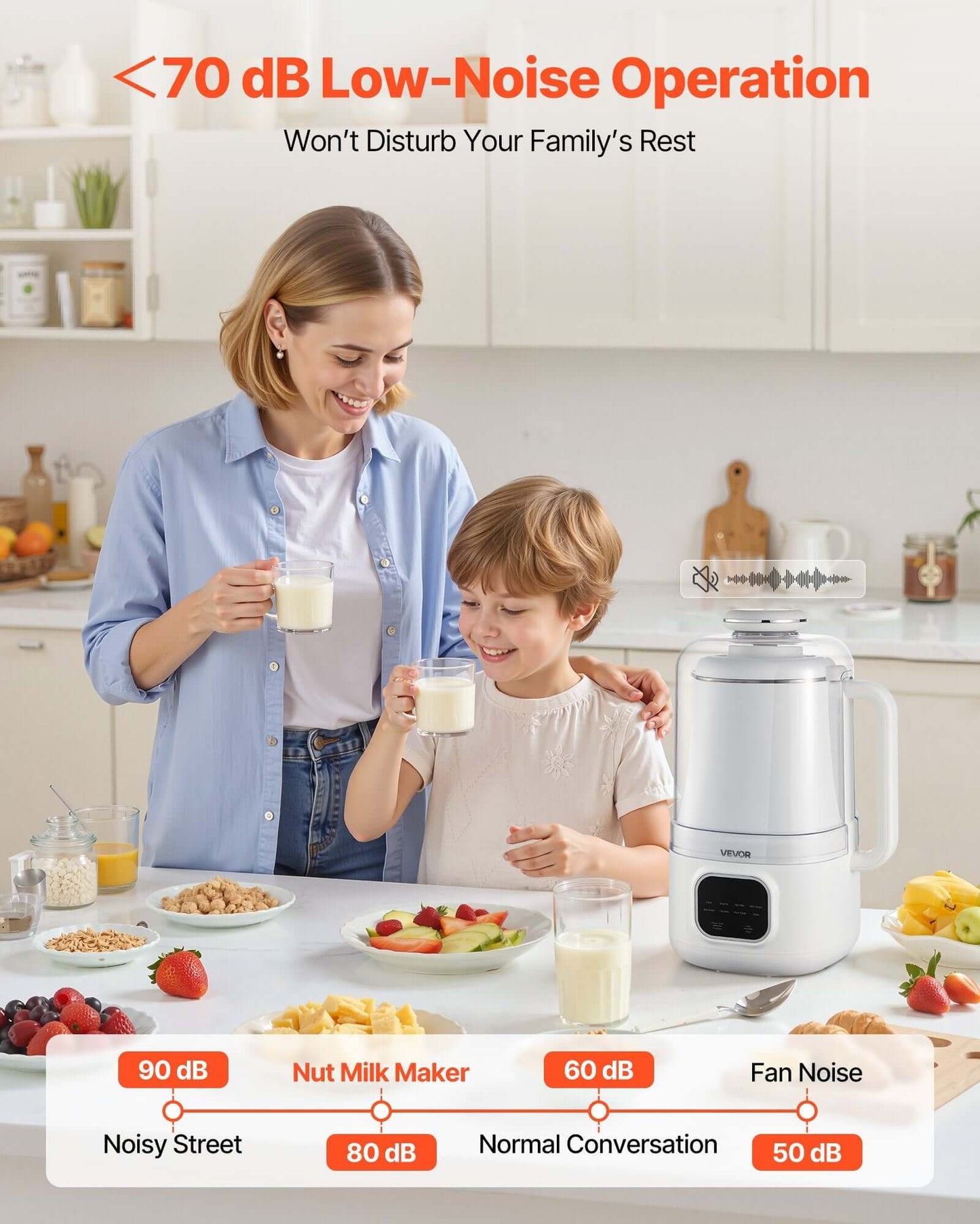 34 Oz Soy Milk Maker 200 W blending  Blending and 12-Hour Delay