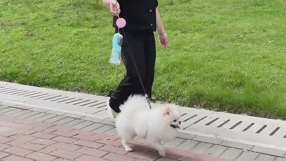 three-in-one portable dog water cup Food Garbage Bag